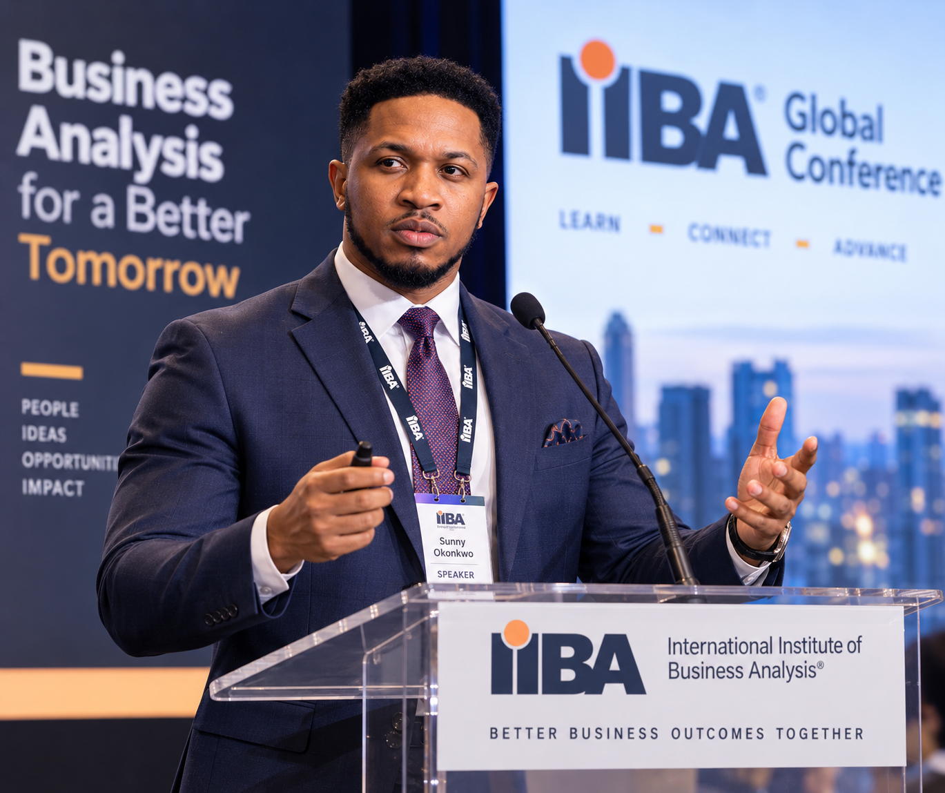 Dr. Sunny Okonkwo at IIBA Global Conference
